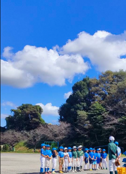 晴天の中！元気に活動中